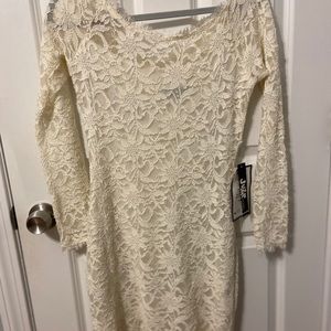 White lace dress